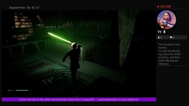 Jan5 #StarWars #Jedi #FallenOrder #LadySaydees420 YouTube Live PS4 Broadcast Multistream смотреть онлайн