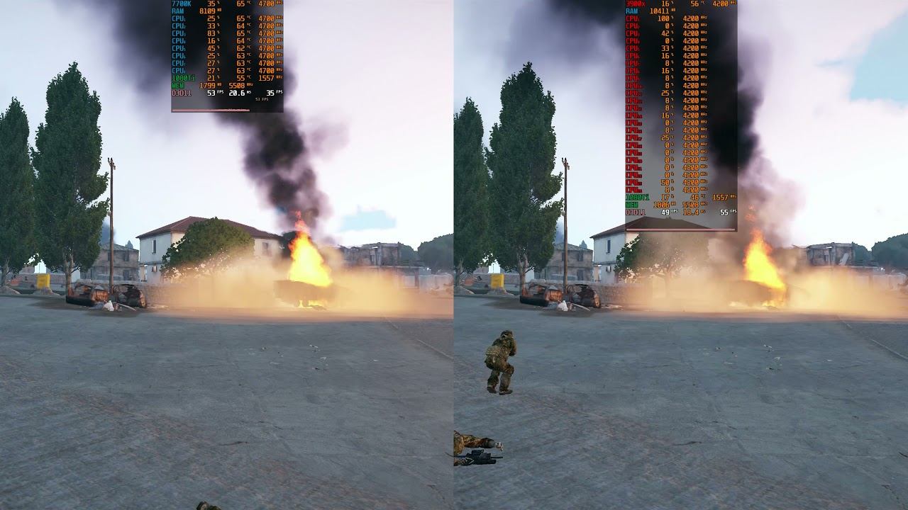 7700K vs 3900X - Arma 3: YAAB Benchmark смотреть онлайн
