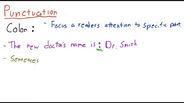 Punctuation - Colon смотреть онлайн