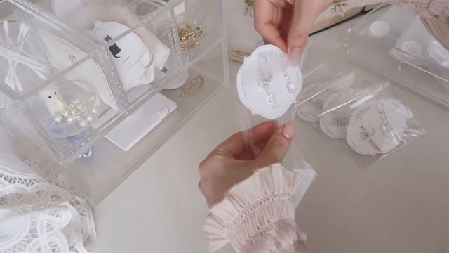 アクセサリーコフレの梱包🕯packing orders #asmr смотреть онлайн