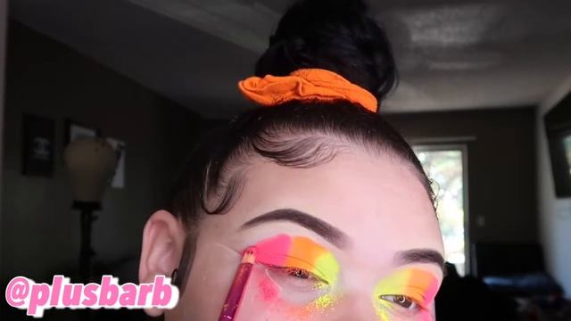 NEON PIGMENTS EYESHADOW LOOK 🌈 | how to apply eyeshadow pigments смотреть онлайн
