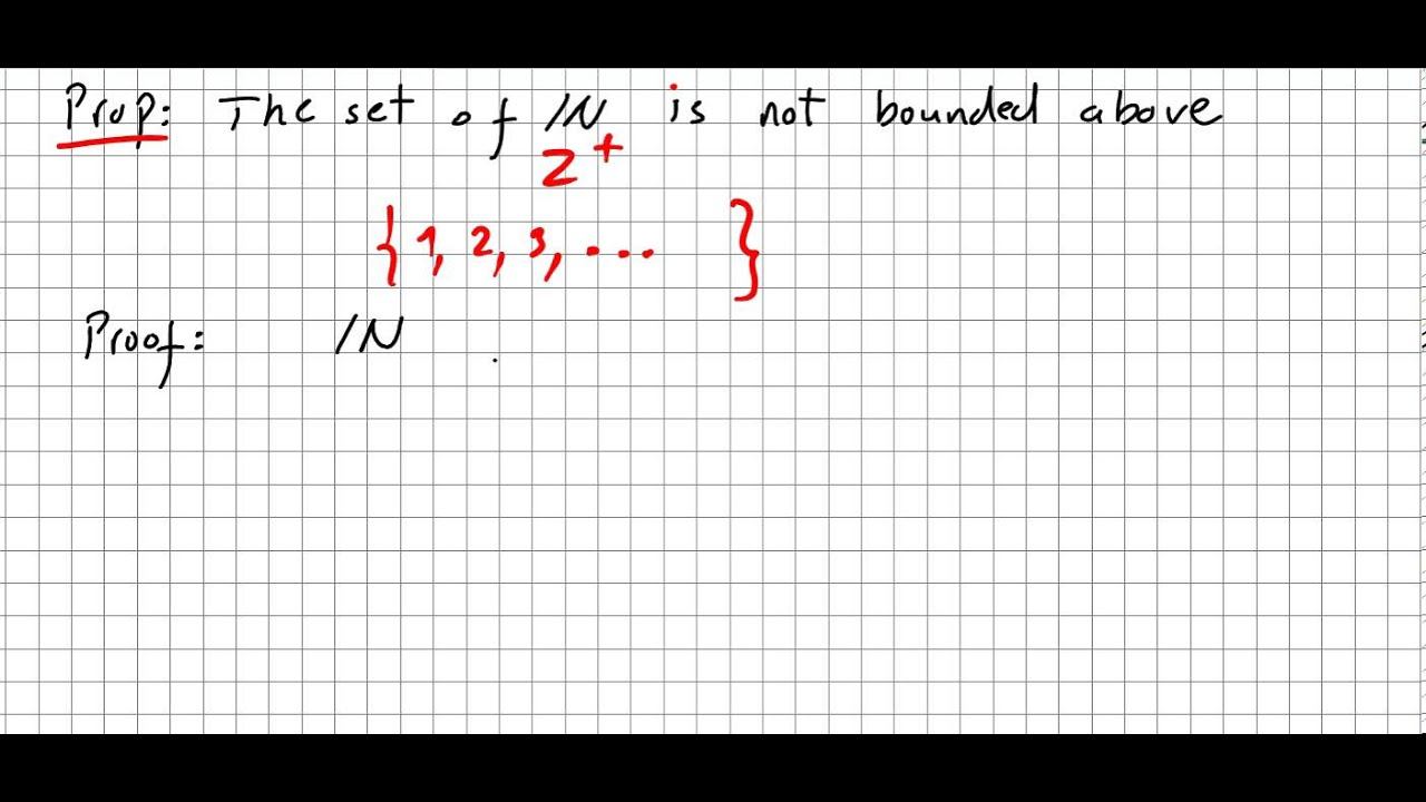 Metric and Topological Spaces 2, Natural numbers are not bounded above смотреть онлайн