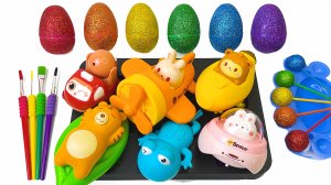 Разноцветные слаймы. Звуки АСМР для детей. Игрушки на липучках. Мультики звуки.