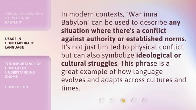 Understanding "War inna Babylon": An Insight into Idiomatic Expressions смотреть онлайн