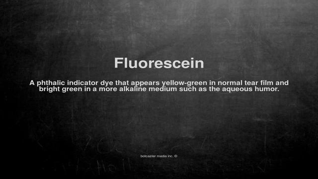 Medical vocabulary: What does Fluorescein mean смотреть онлайн