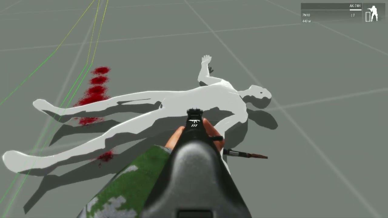 Arma 3 Injury, reaction, recoil test ACE3 смотреть онлайн