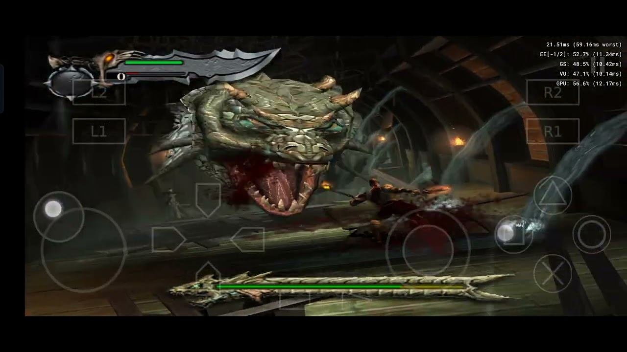 GOD OF WAR (2005) Monster Fight (PlayStation 2) in mobile mode| смотреть онлайн