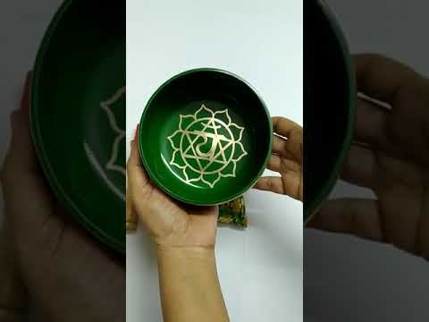 Aadhyathmik Original Tibetian Singing Bowl Green Meditation Yoga Om Chanting Bowl Heart - S9002-04 смотреть онлайн