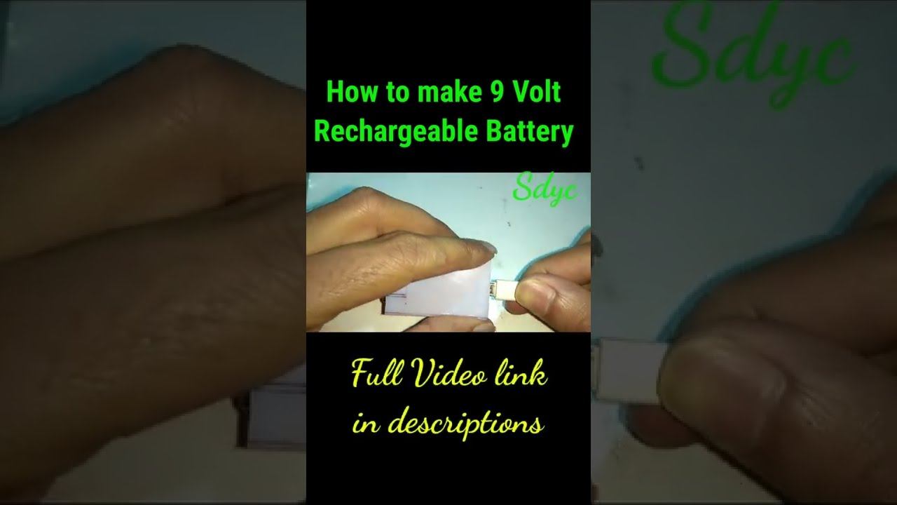 How to make 9volt rechargeable battery смотреть онлайн