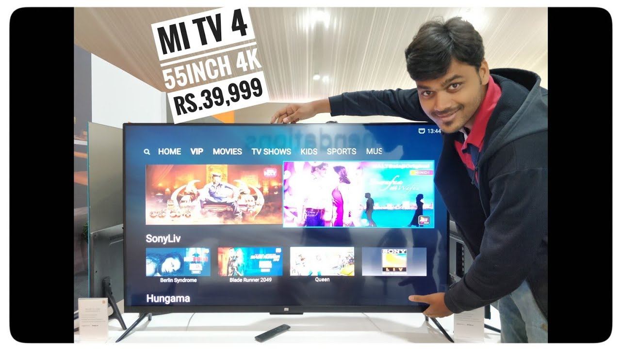 Mi Led Tv 4 (55 inch ) 4K HDR Smart TV for Rs.39,999 смотреть онлайн