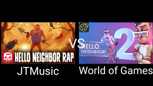Hello Neighbor Song - Hello and Goodbye (JTMusic vs World of Games) Remastered