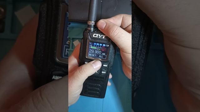 Сброс настроек и записанных частот. #qyt #cb #cb58 смотреть онлайн