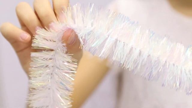 Мишура "Неон" пушистая на проволоке, 50мм, 2М смотреть онлайн