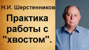 Шерстенников. Н.И. Шерстенников демонстрирует практику работы с «хвостом»(копчик).