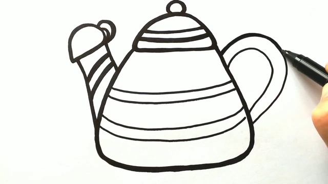 ЧАЙНИК / мультик раскраска для детей / Нарисуй Ка смотреть онлайн