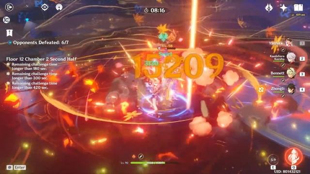NEW Spiral Abyss 2.2 | Hu Tao C0 & Yanfei C2 | Floor 12 (9 Stars) смотреть онлайн