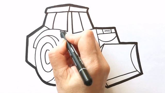 Как нарисовать ГРЕЙДЕР / раскраска для детей / Нарисуй Ка смотреть онлайн