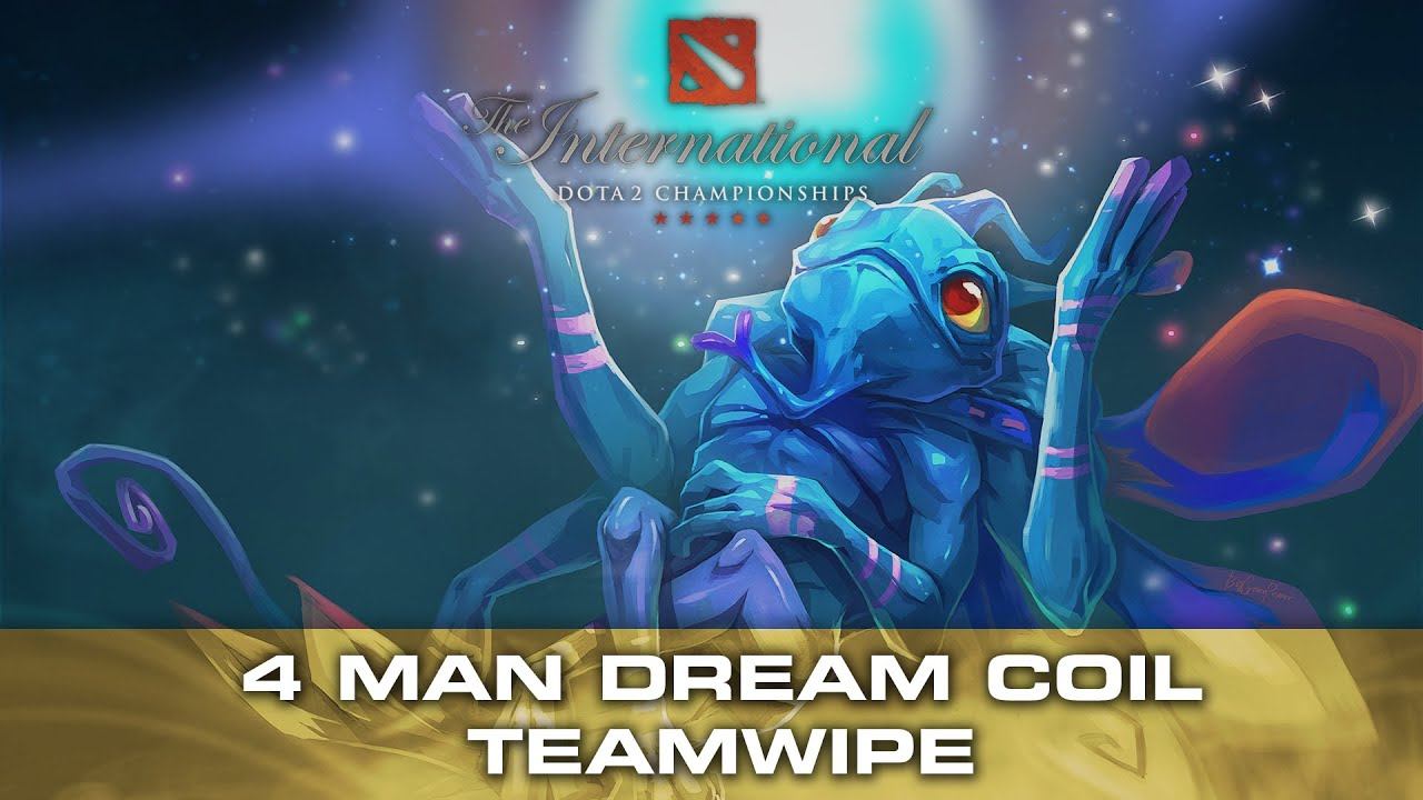 Dota 2 Puck 4 Man Dream Coil Teamwipe (Ultra Kill) - coL vs C9 смотреть онлайн