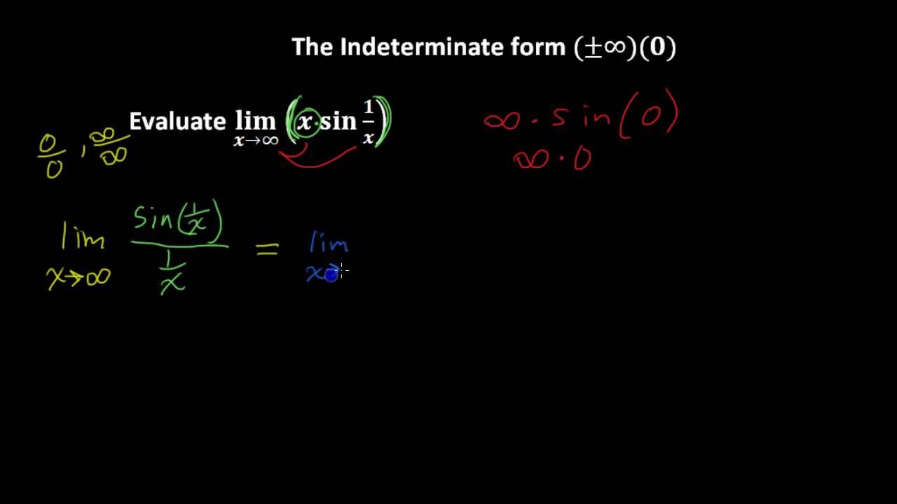 Indeterminate Form Infinity Times Zero смотреть онлайн