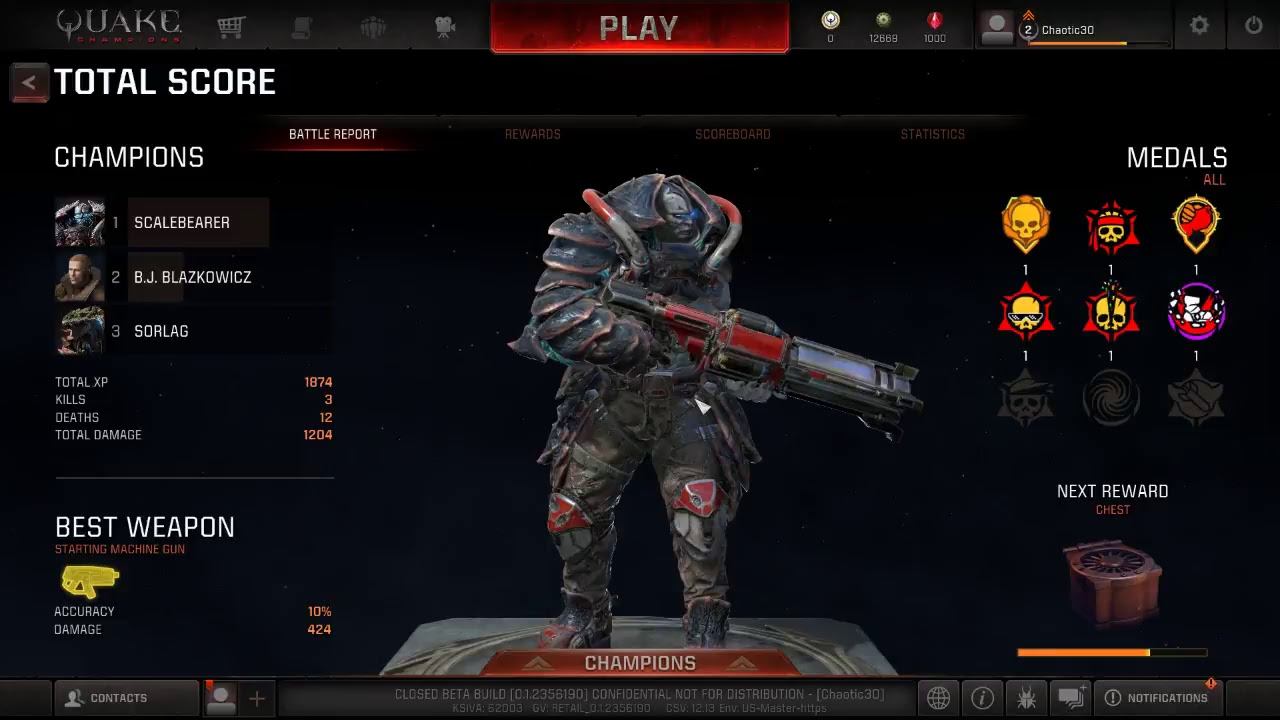 Quake Champions first time playing смотреть онлайн