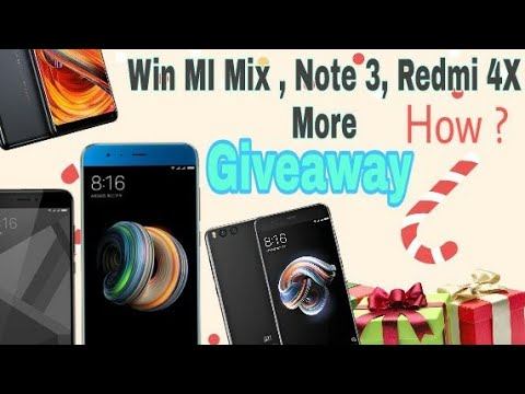 Win MI Mix 2 , Redmi Note 3 Or Redmi 4X In Contest ! Giveaway ( Hindi ) смотреть онлайн