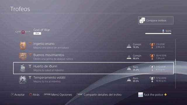 GOD OF WAR 4 -GUÍA DE TROFEOS DESBLOQUEADOS 100%[CON TROFEOS OCULTOS] смотреть онлайн