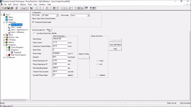 UniDrive SP Changing Rotation Of Motor Using PowerTools Pro смотреть онлайн