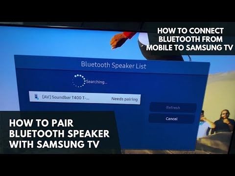How to connect Bluetooth speaker with Samsung Smart TV ⚡️ How to mobile to Samsung TV with Bluetoot смотреть онлайн