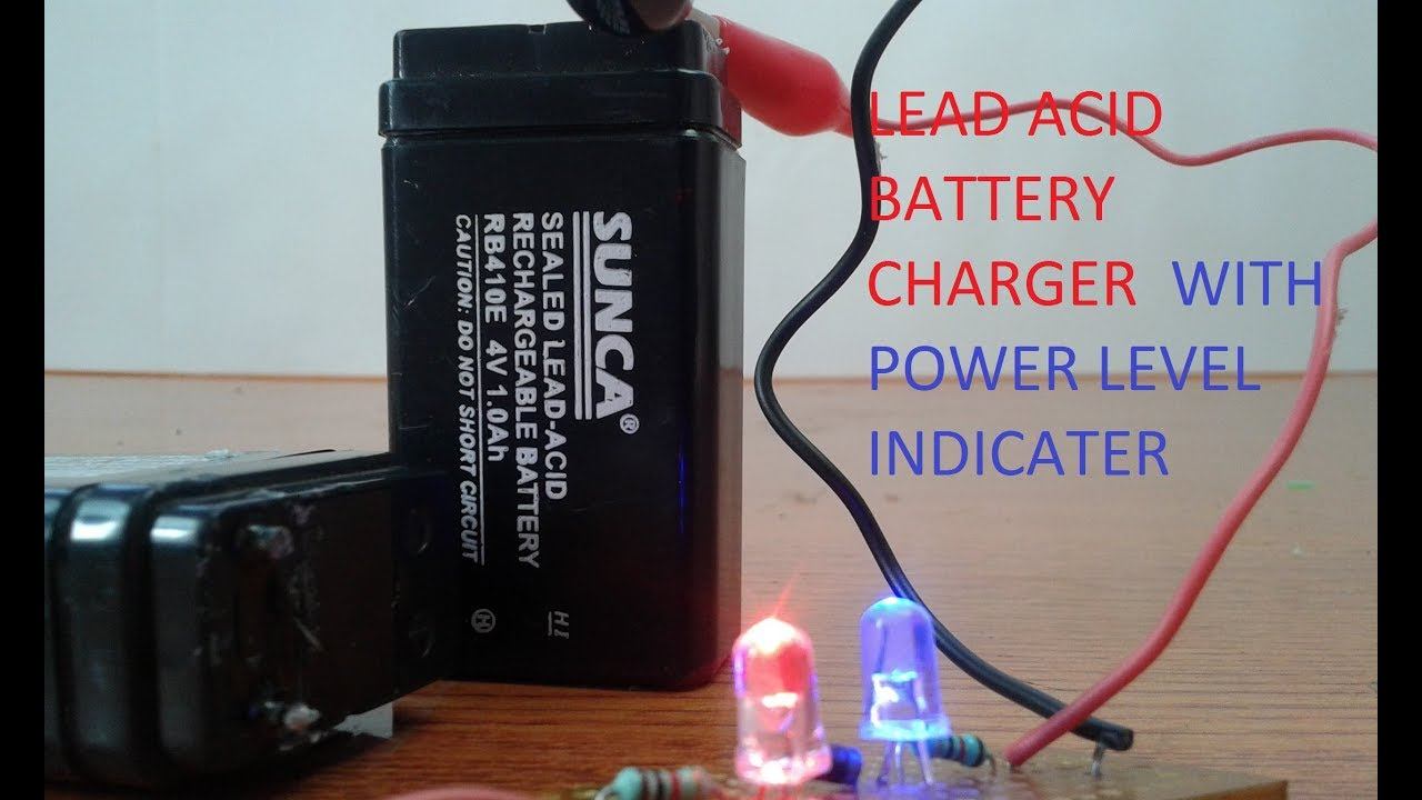HOW TO MAKE LEAD ACID BATTERY CHARGER | USING MOBILE CHARGER | WITH POWER LEVEL INDICATORS смотреть онлайн