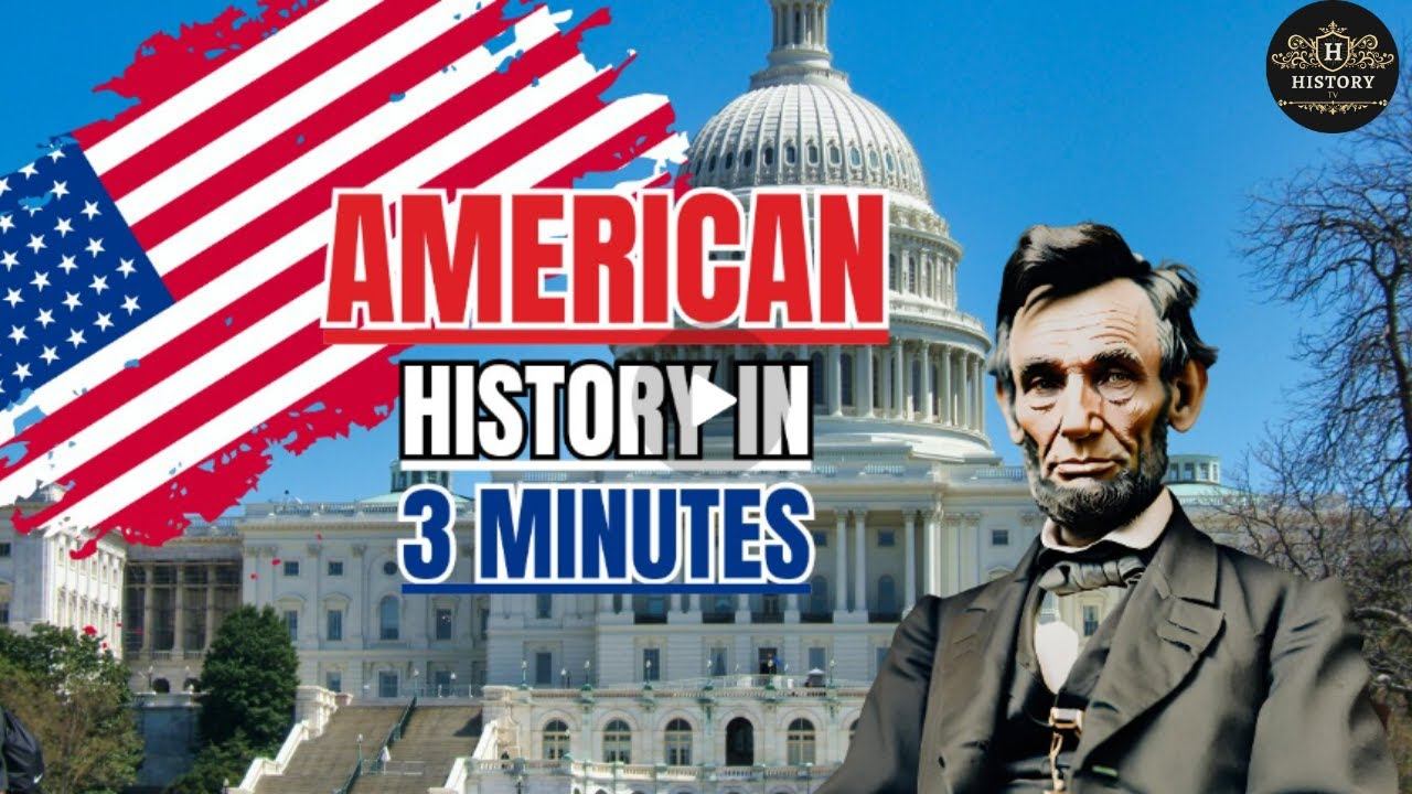 THE HISTORY OF UNITED STATES in 3 Minutes | American History | History of USA | USA History смотреть онлайн