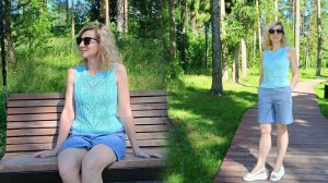 Майка «Аква»/ Подробное видео описание 🧶