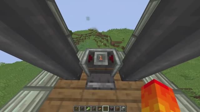Как создать лифт в майнкрафте с модом Create смотреть онлайн