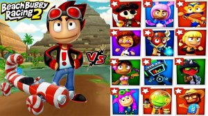 Beach Buggy Racing 2 Android Gameplay | Rez & Candy Coupe Vs All Boss Battles