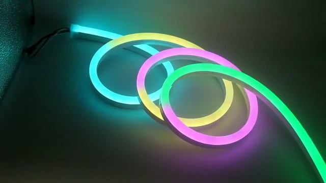 DMX512 RGB WS2811 LED Full Colors Flexible neon light led flex rope bar light soft tube strip DC12V смотреть онлайн