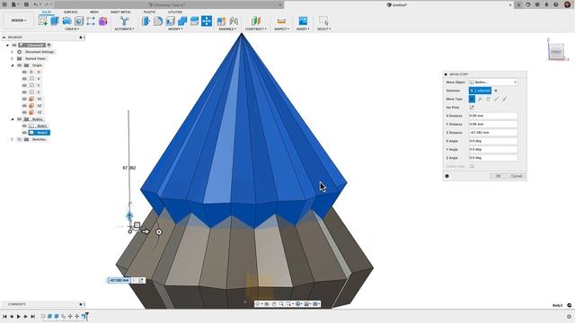 Design a Christmas Tree in Fusion 360 смотреть онлайн