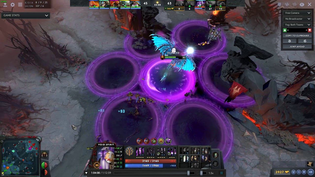 Void Spirit VS Dragon Knight Dota 2 смотреть онлайн