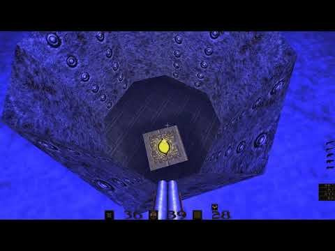 Quake - The Offering - [Unused Jam] - Map 04 - The Blue Abyss - [4K] смотреть онлайн