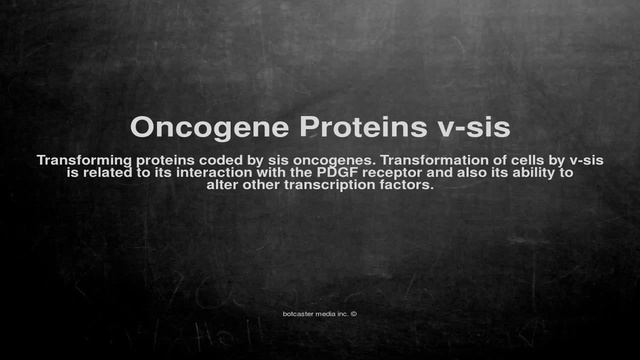 Medical vocabulary: What does Oncogene Proteins v-sis mean смотреть онлайн