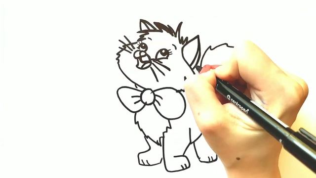 КОТЕНОК / мультик раскраска для детей / Нарисуй Ка смотреть онлайн