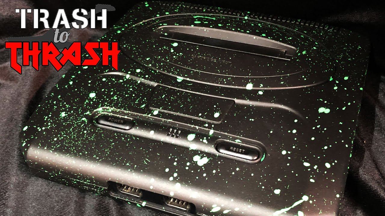 Trash to Thrash: Alien Blood SEGA Genesis | Custom Painted | How to paint console | Video Game смотреть онлайн