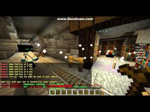 Minecraft server Pure Bg Quake и други mini games игри смотреть онлайн