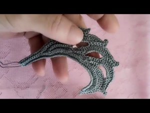 Вязание Ирландского кружева,мотив для кружева крючком, завиток