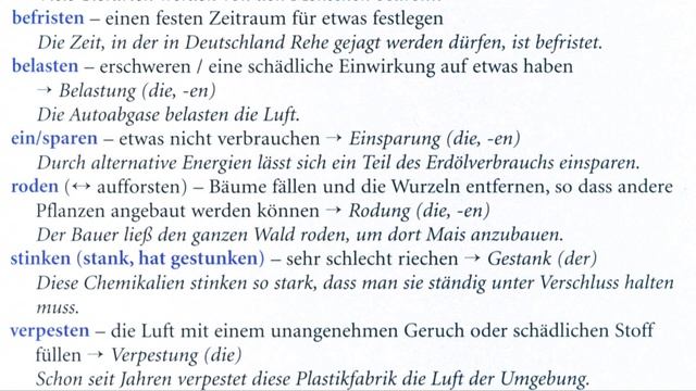 Deutsch Lernen Mit Deutsch B2,C1. Wortschatz.Thema: Umweltschutz