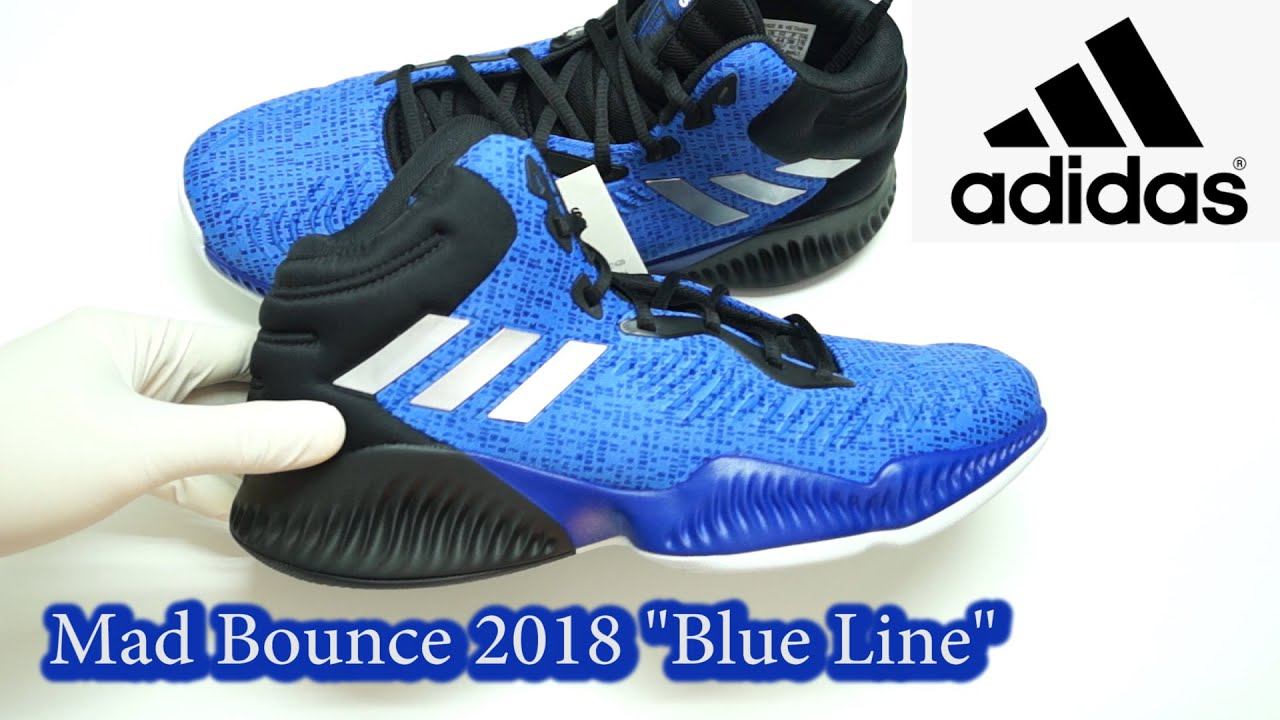 Adidas Mad Bounce 2018 "Blue Line" смотреть онлайн