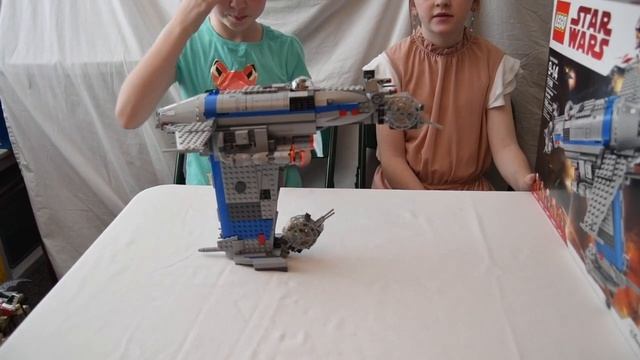 Review of Lego Star Wars set 75188 Resistance Bomber смотреть онлайн