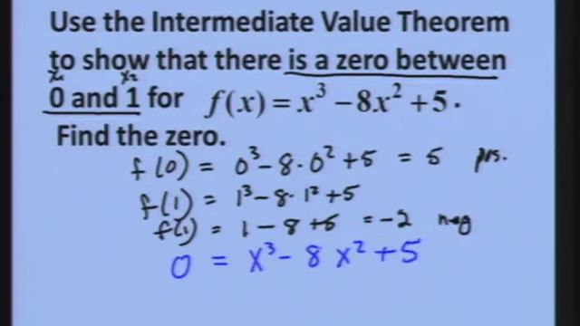 Segment 36 - The intermediate value theorem смотреть онлайн