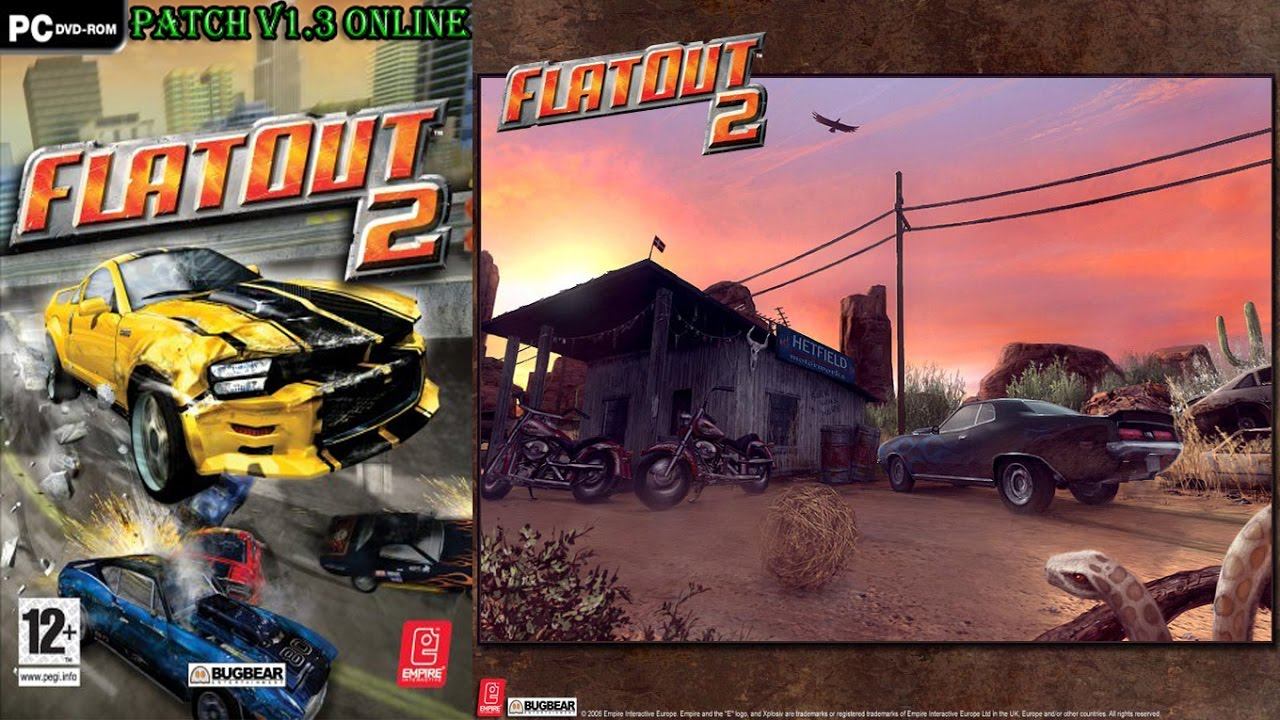 FlatOut 2 Patch V1.3 Online Gameplay Garage Test Track Derby Bullet Gt Video 2017 Xd смотреть онлайн