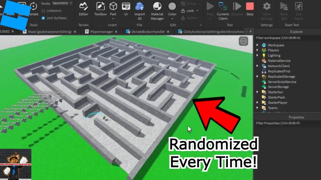 I Made a Game with Randomly Generated Mazes (Roblox) смотреть онлайн