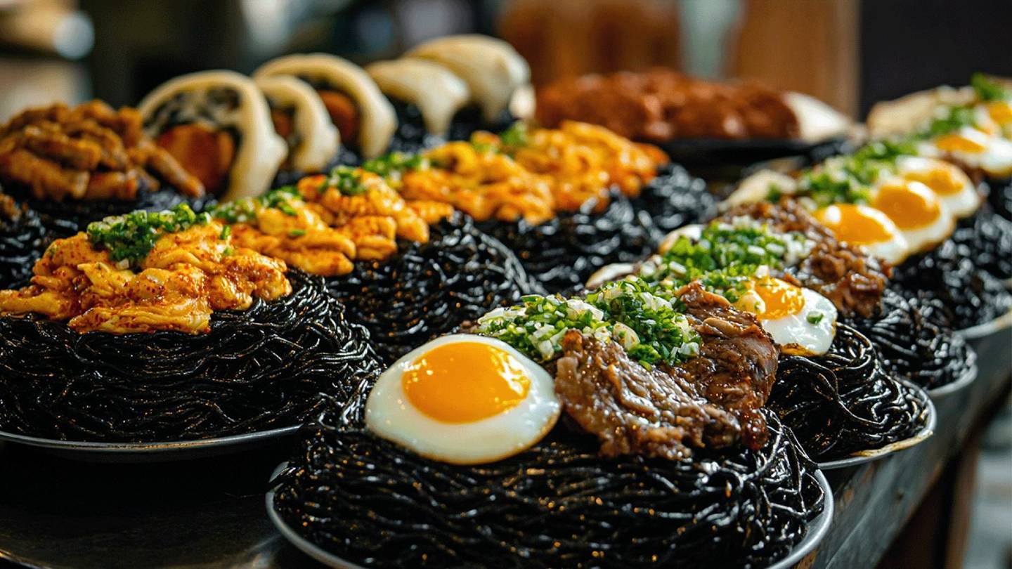 Знаменитая и удивительная Корейская кухня на улицах Вьетнама. Чаджанмен, жареный цыпленок, кимбап. смотреть онлайн