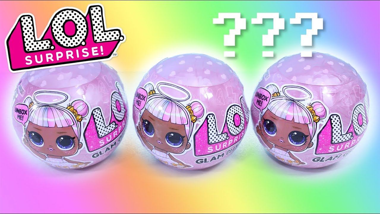 LOL Surprise Doll Glam Glitter Mystery Unboxing Blind Bag Ball Haul смотреть онлайн